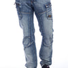 Pantalon long coupe ample 100% denim | Regard quotidien