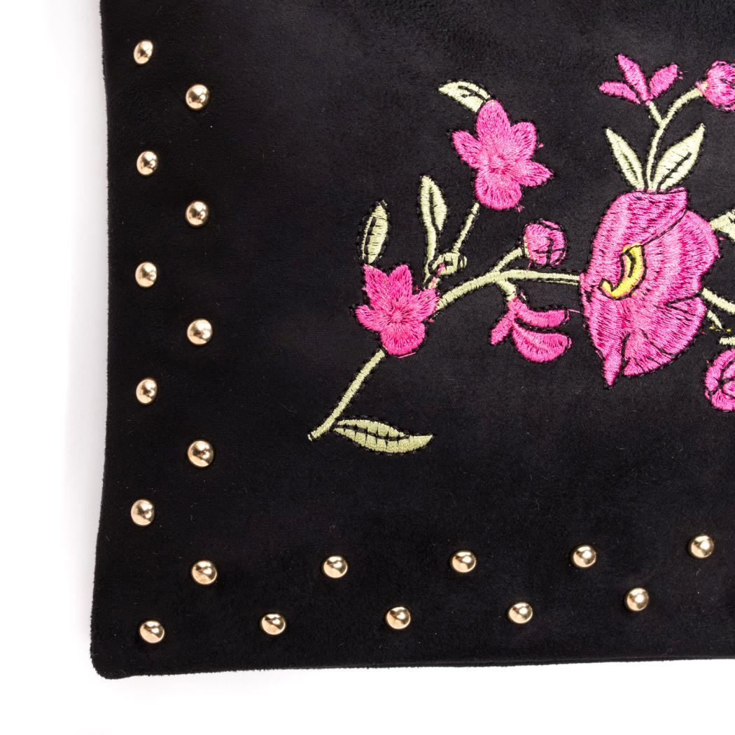 Bolso de mano bordado flor 2