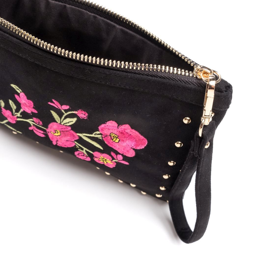 Bolso de mano bordado flor 3