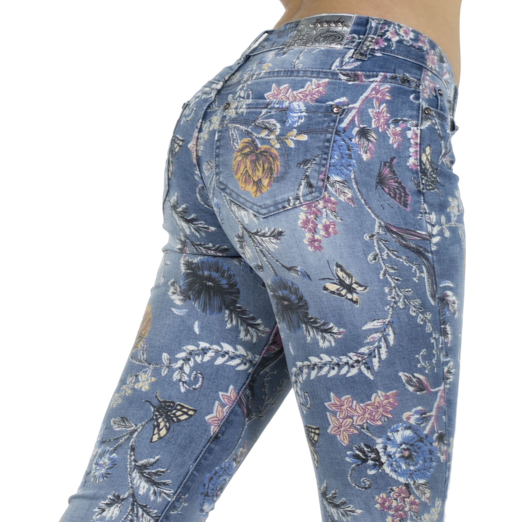 Pantalon largo estampado floral 3