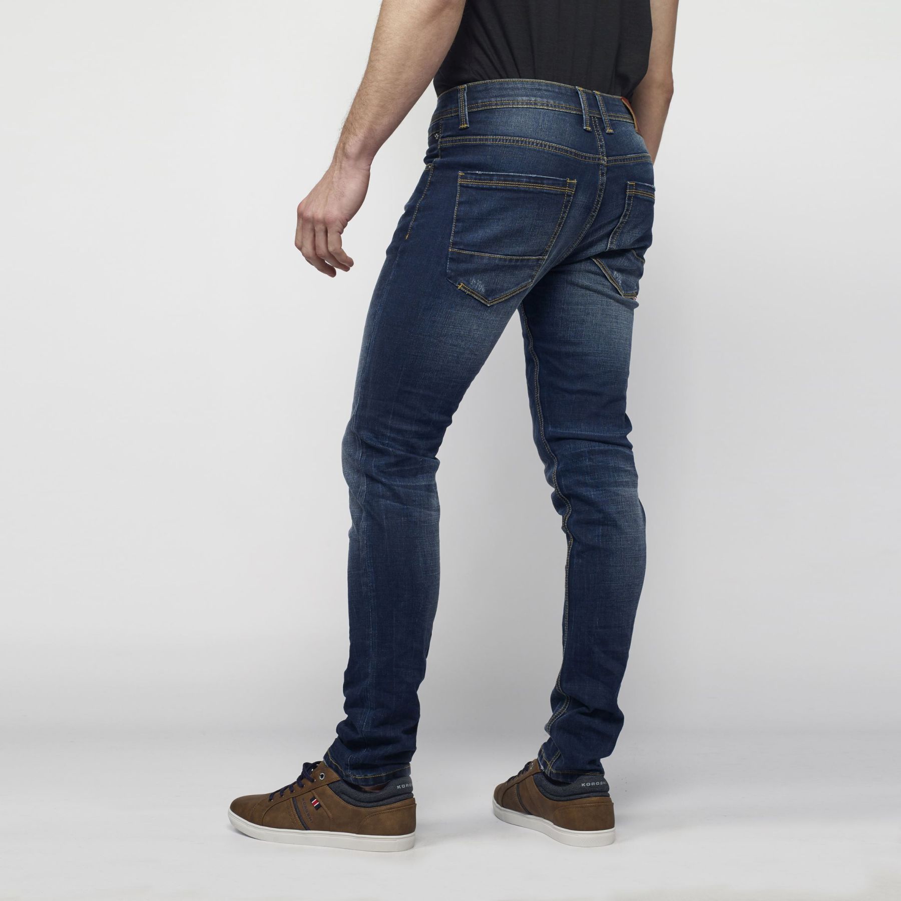 Pantalón largo straigth regular fit denim 4