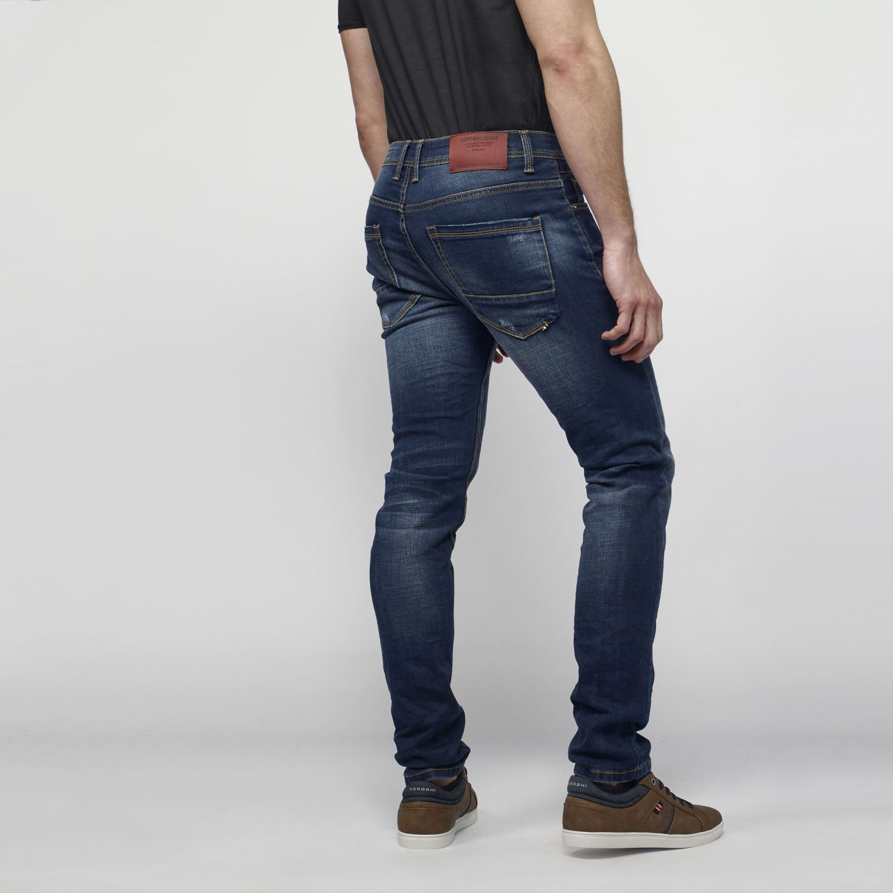 Pantalón largo straigth regular fit denim 5