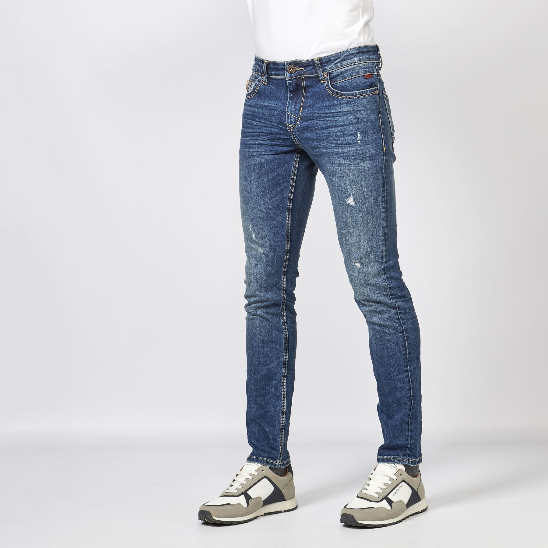 Pantalón largo stretch regular fit denim 4