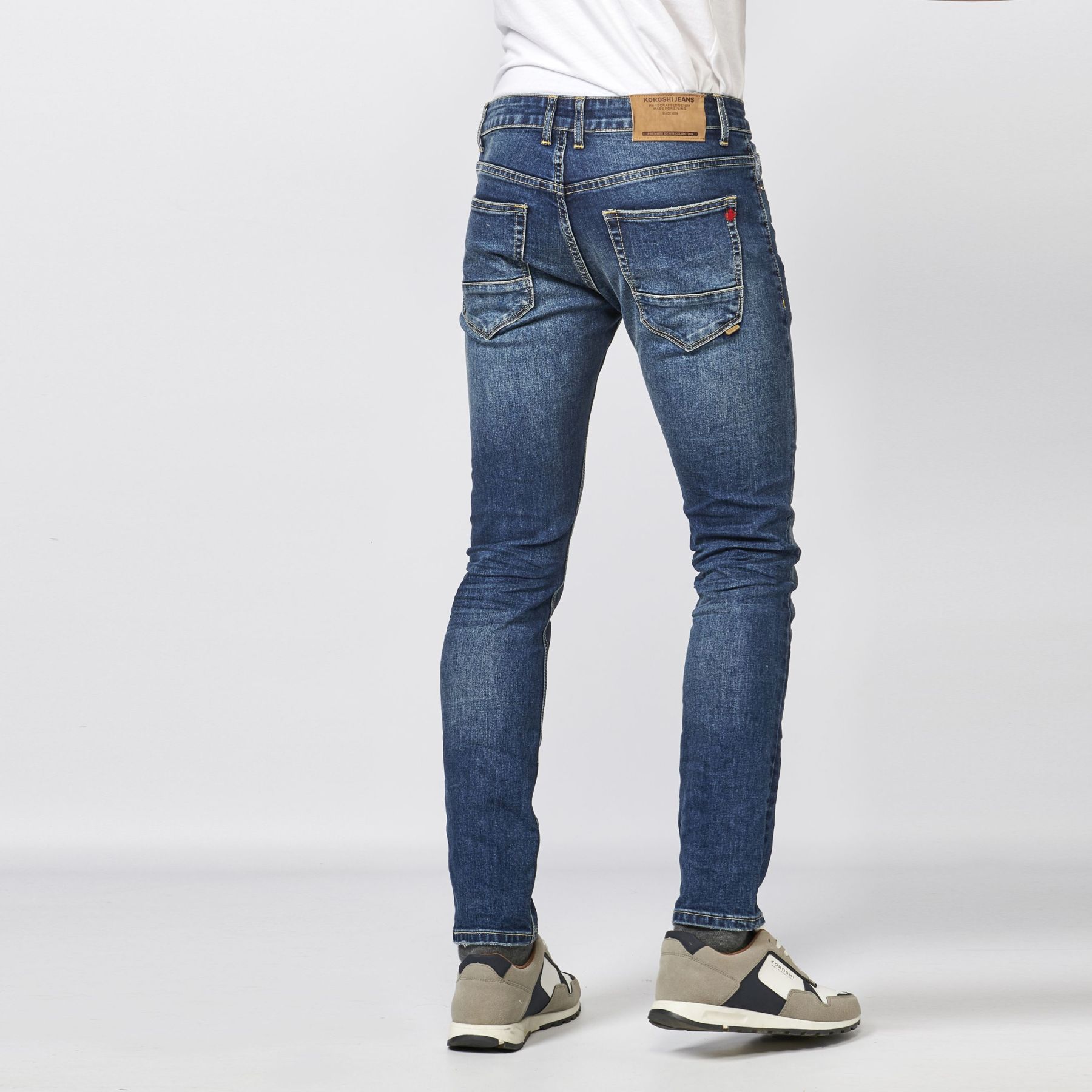 Pantalón largo stretch regular fit denim 5