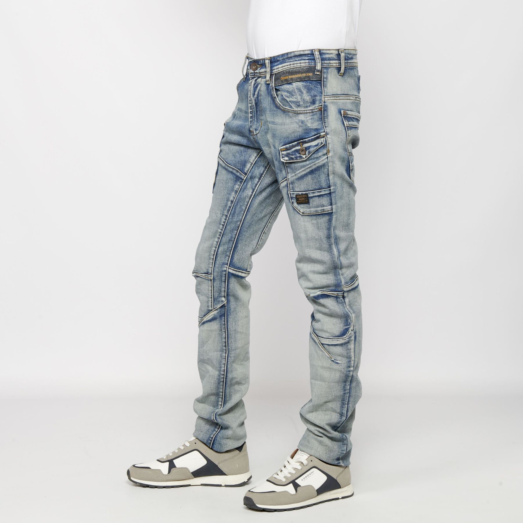 Pantalón largo stretch regular fit denim 3