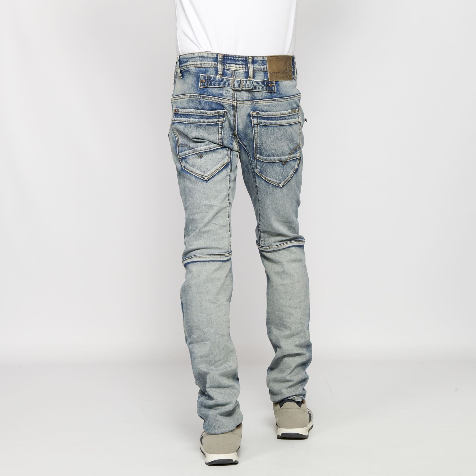 Pantalón largo stretch regular fit denim 4