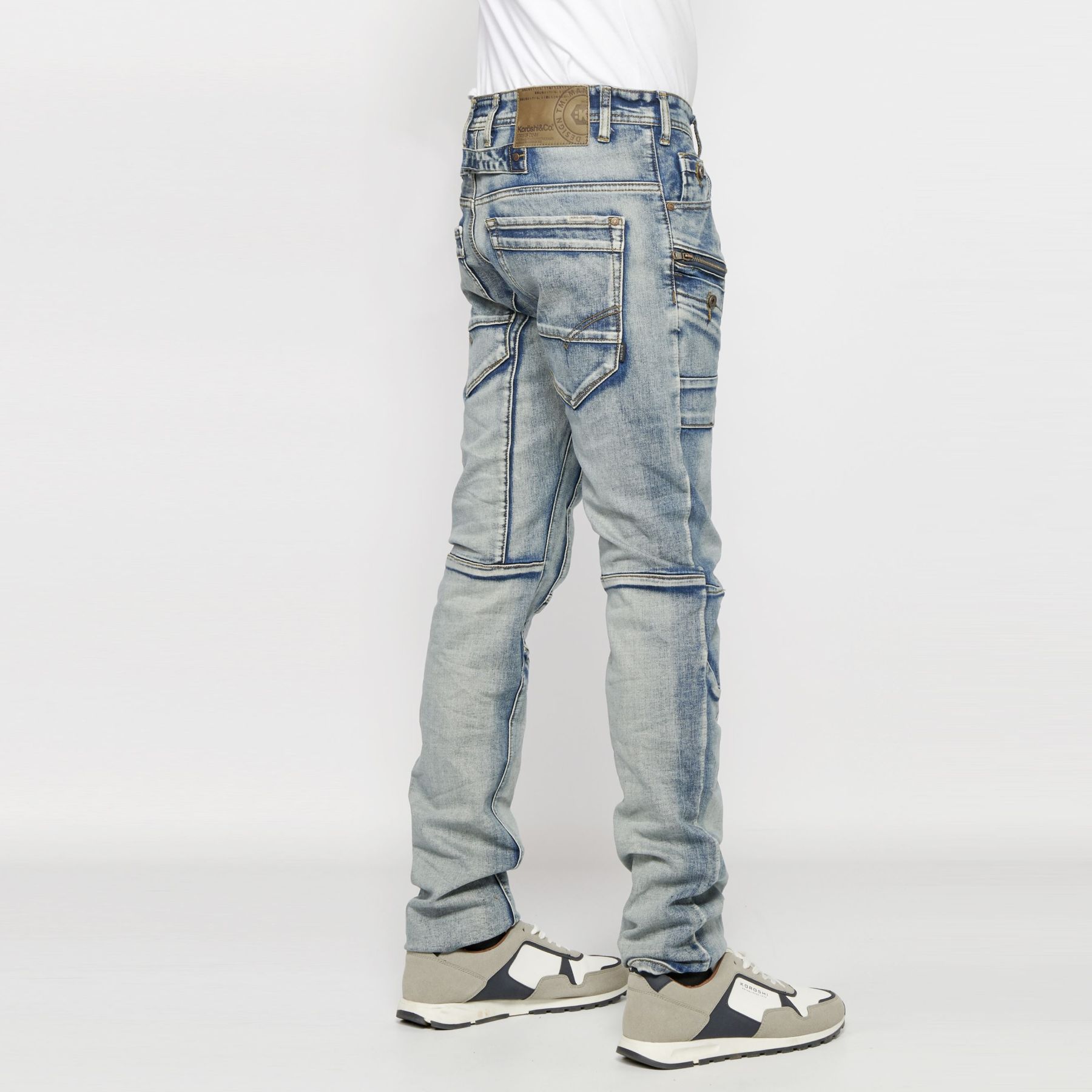 Pantalón largo stretch regular fit denim 5