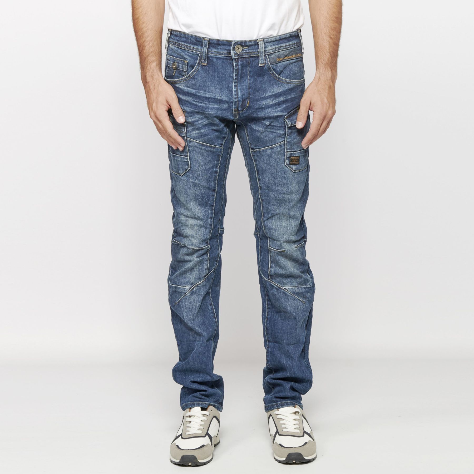 PantalÓn largo stretch regular fit denim 1