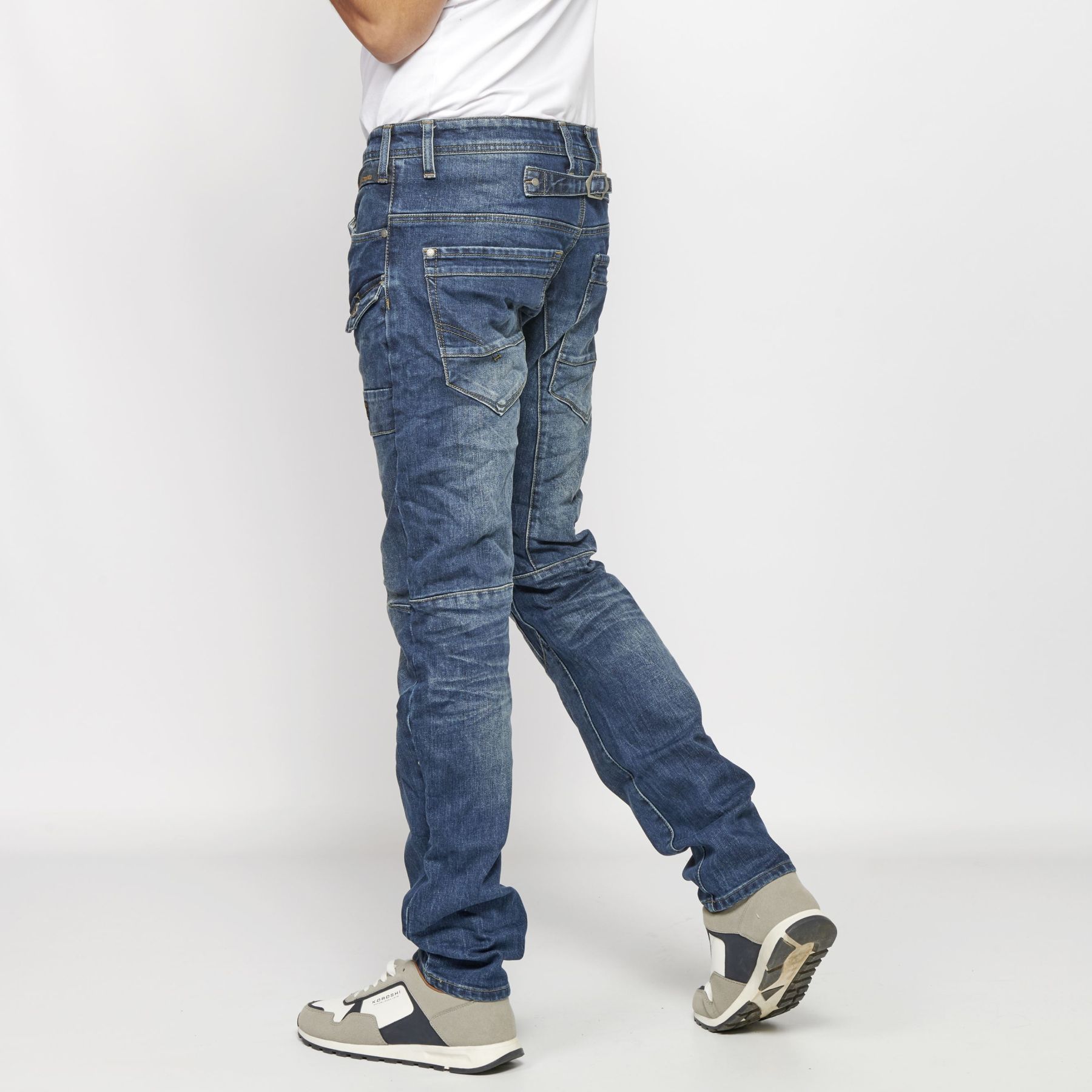 PantalÓn largo stretch regular fit denim 4