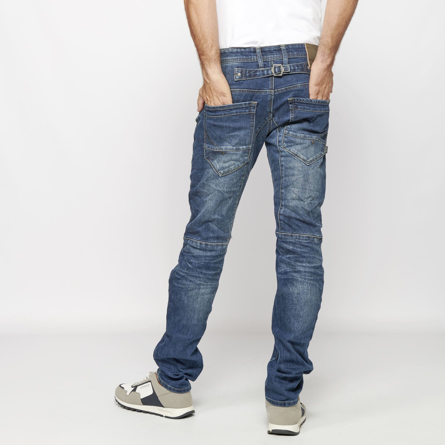 PantalÓn largo stretch regular fit denim 5