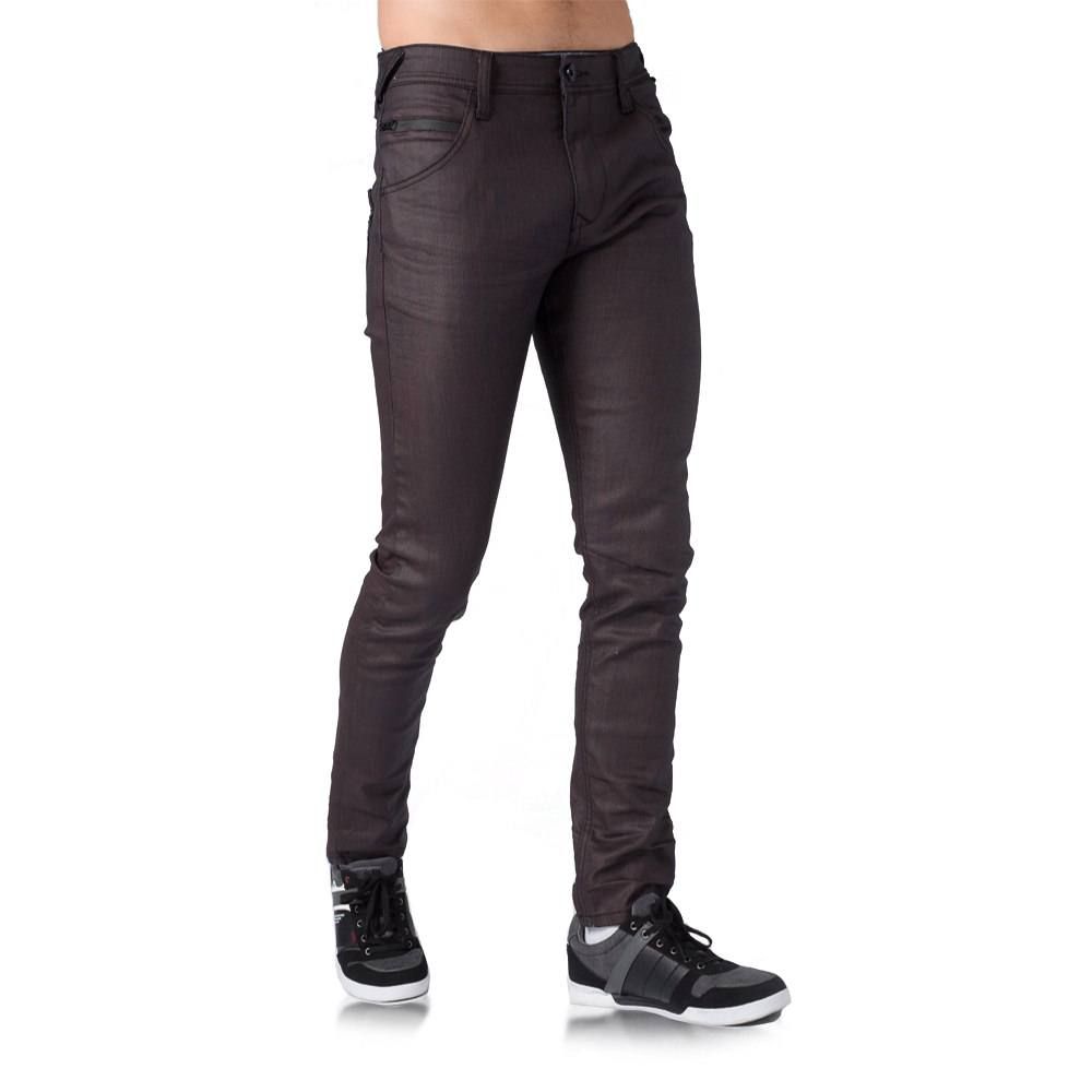 Pantalon strech efecto encerado 3