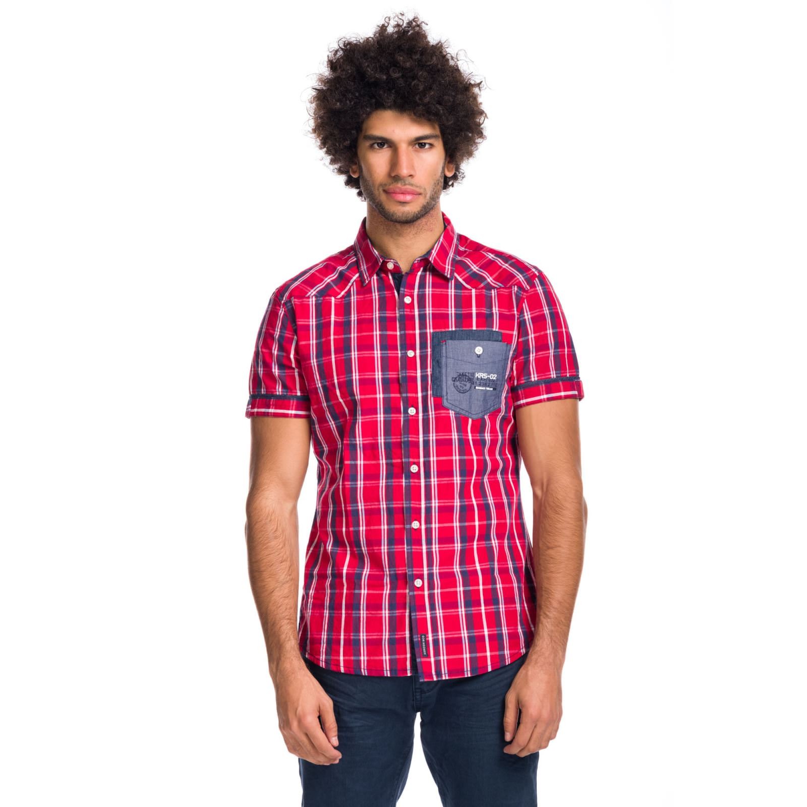 Camisa manga corta para Hombre a cuadros