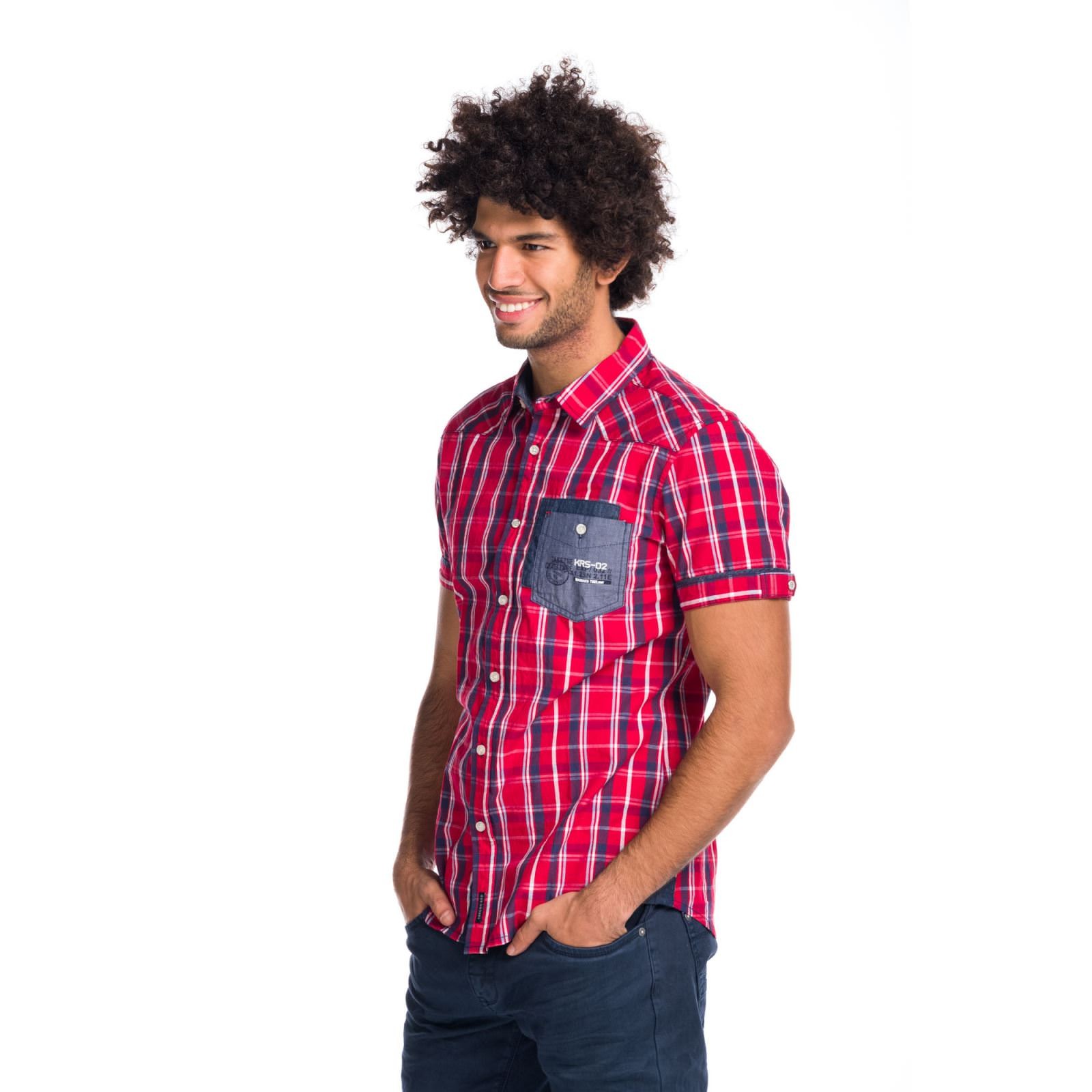 Camisa manga corta para Hombre a cuadros 3