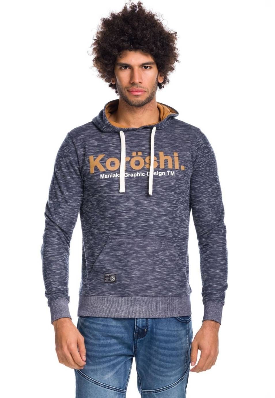 Sudadera de Felpa con Capucha y Cordón Ajustable para Hombre