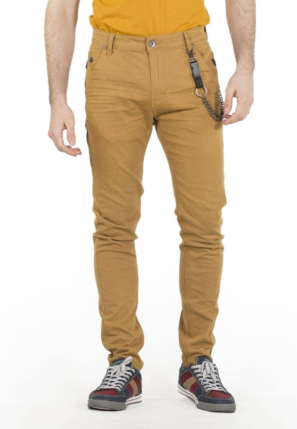 Pantalon low rise/slim fit