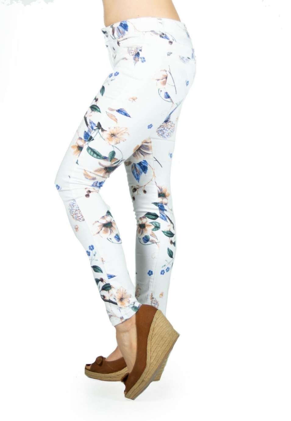 Pantalon largo estampado floral 4