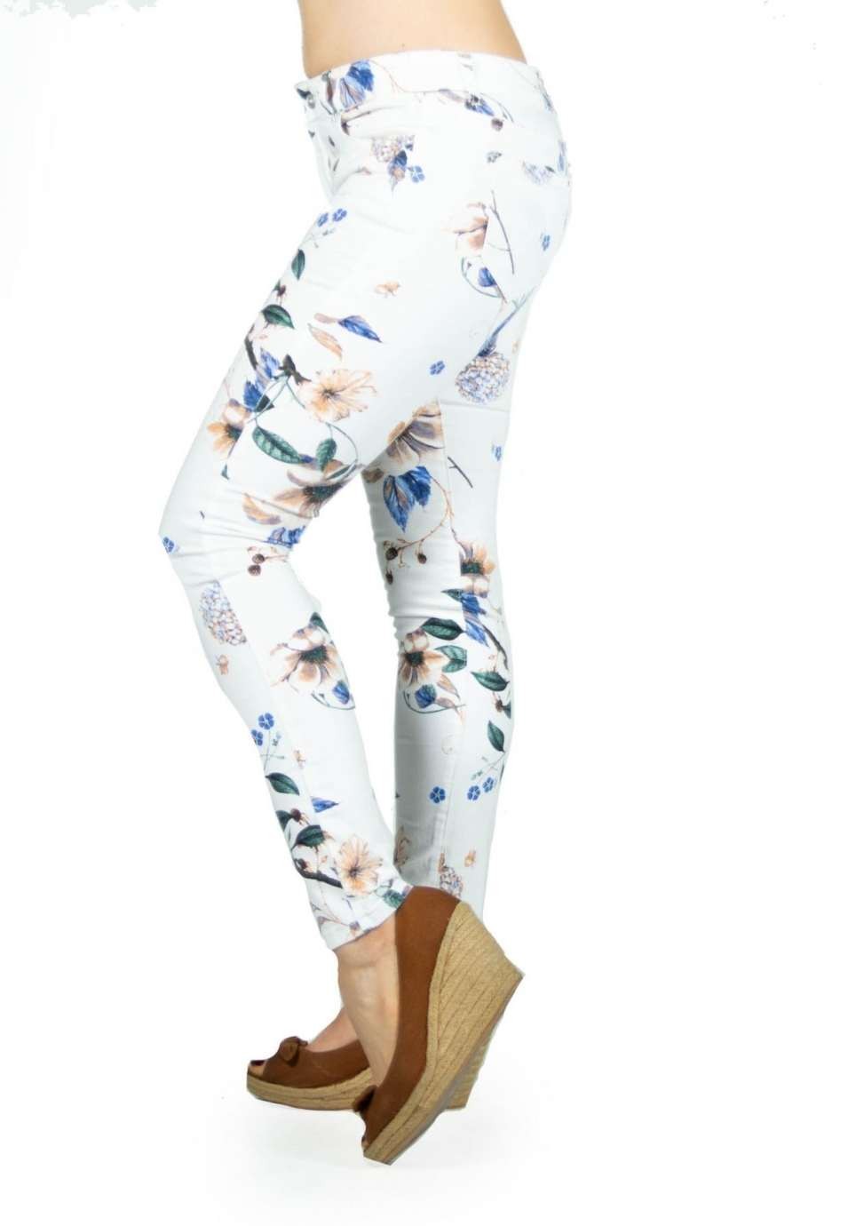 Pantalon largo estampado floral 2