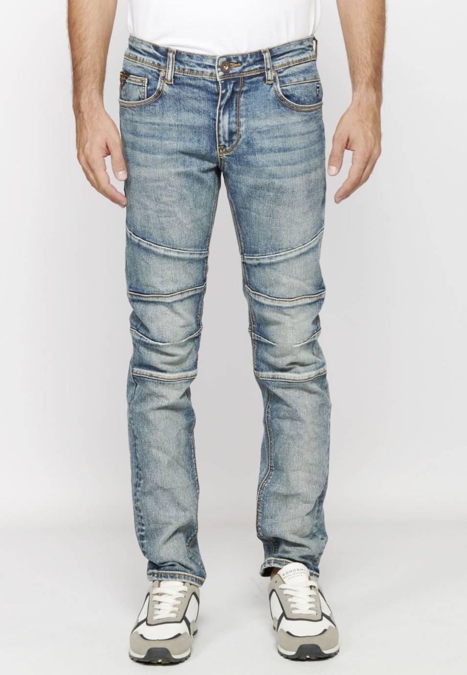 Pantalón largo slim fit denim