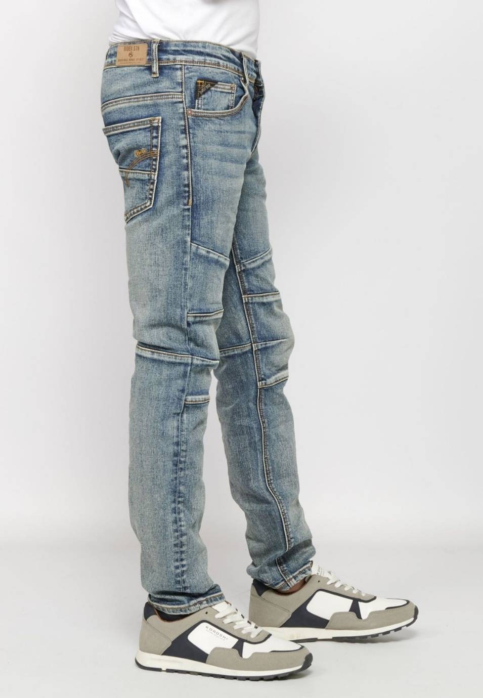 Pantalón largo slim fit denim 4