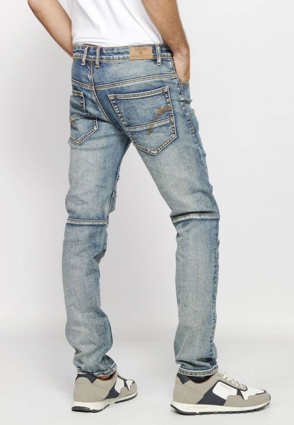 Pantalón largo slim fit denim 5