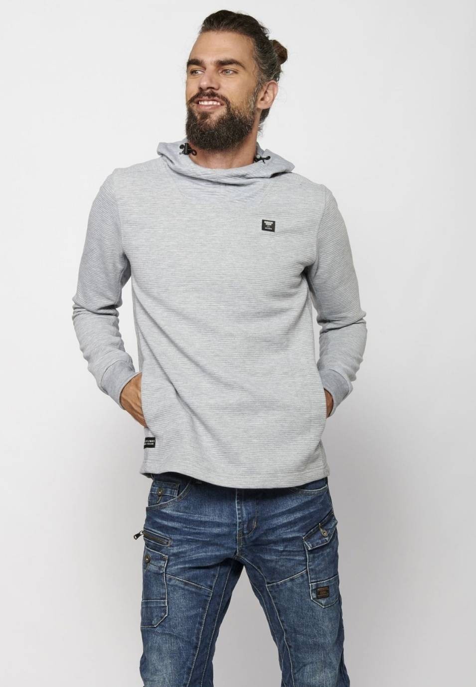 Sudadera corte recto