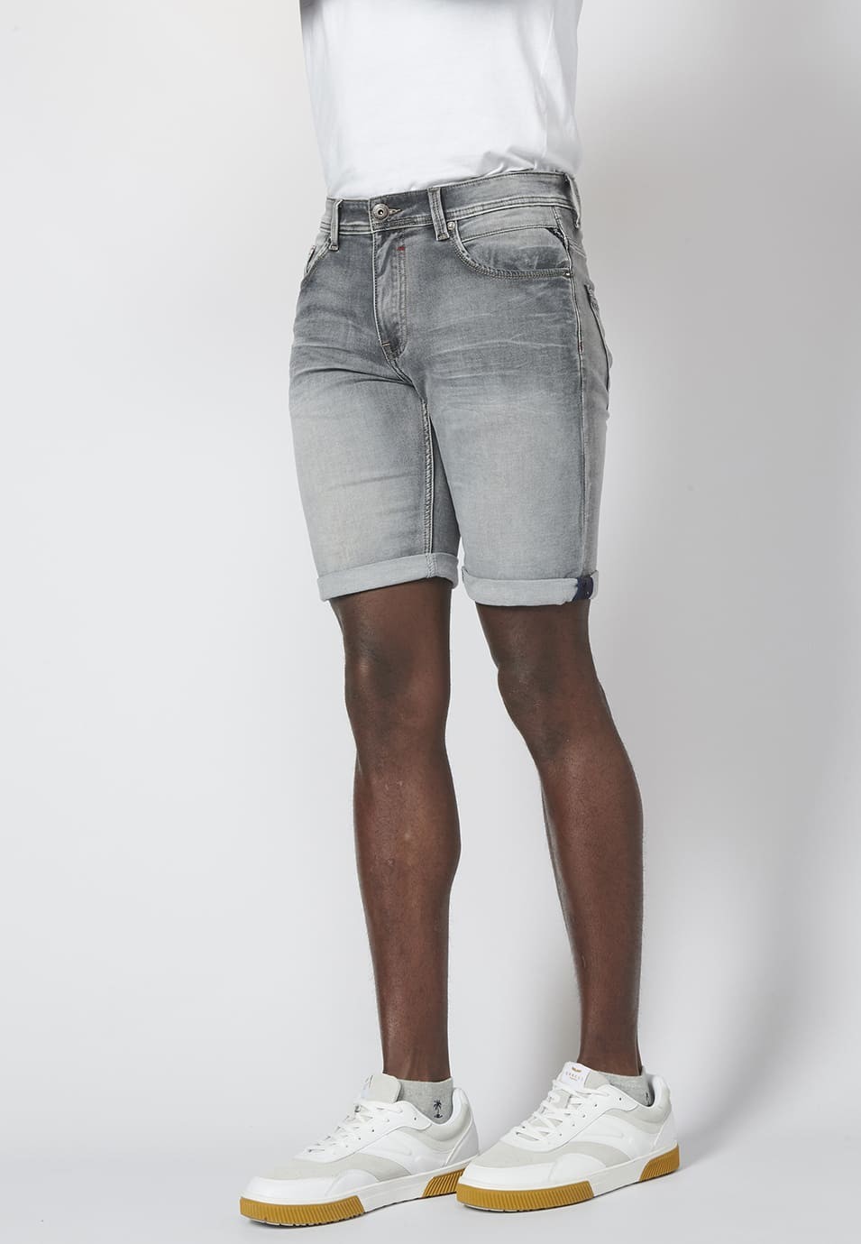 Short en jean coupe regular