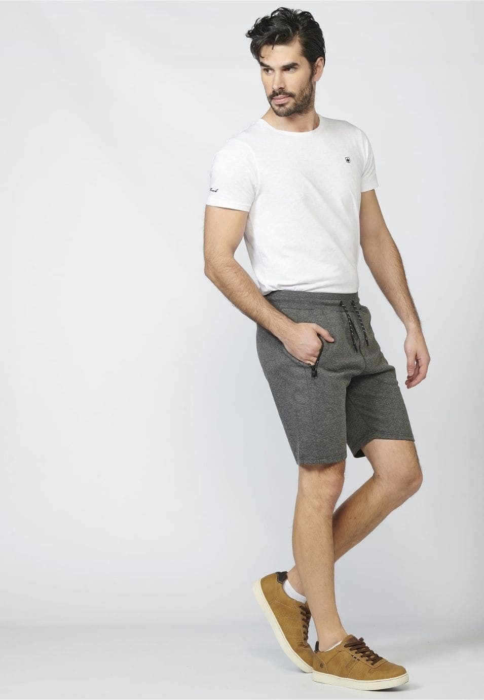 Pantalon corto jogger interlock 1