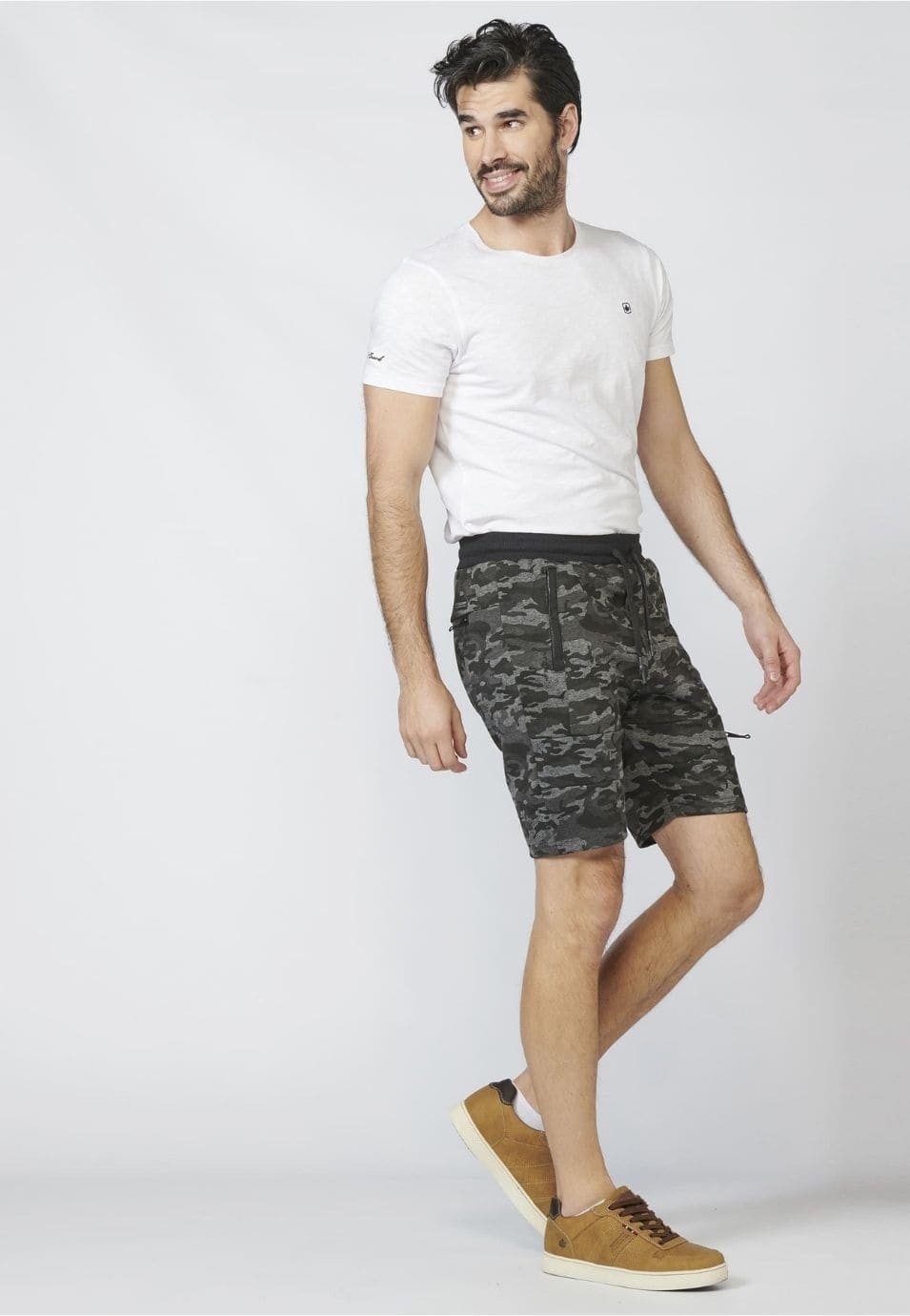 Pantalon corto jogger interlock 1