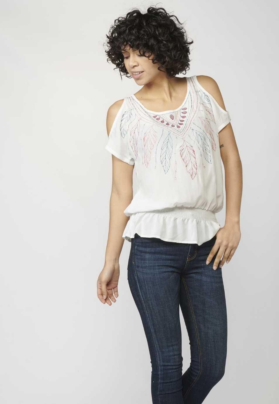 Blusa con bordados