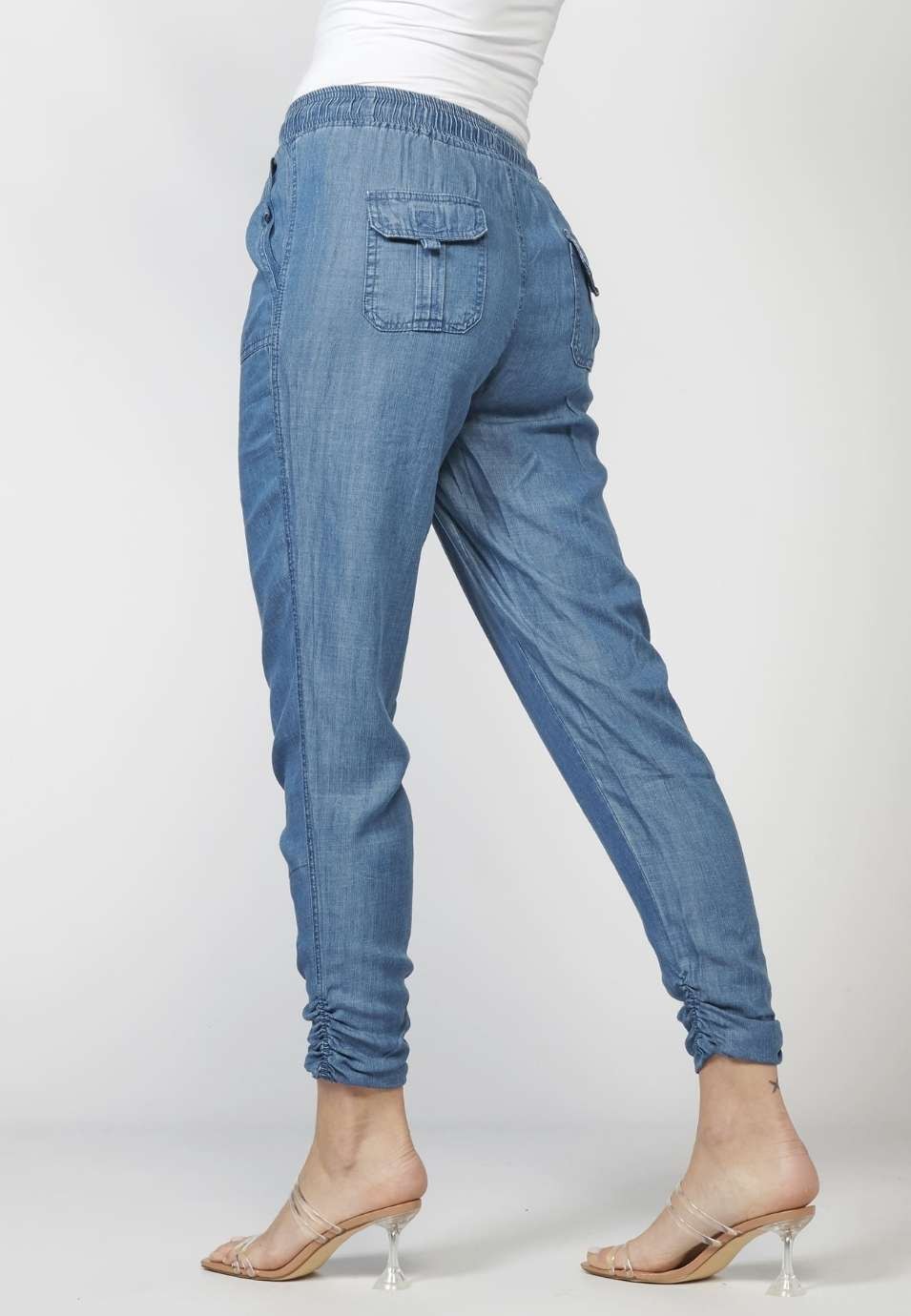 Pantalón de Mujer Deportivo jogger con cintura Elástica Ajustable 5