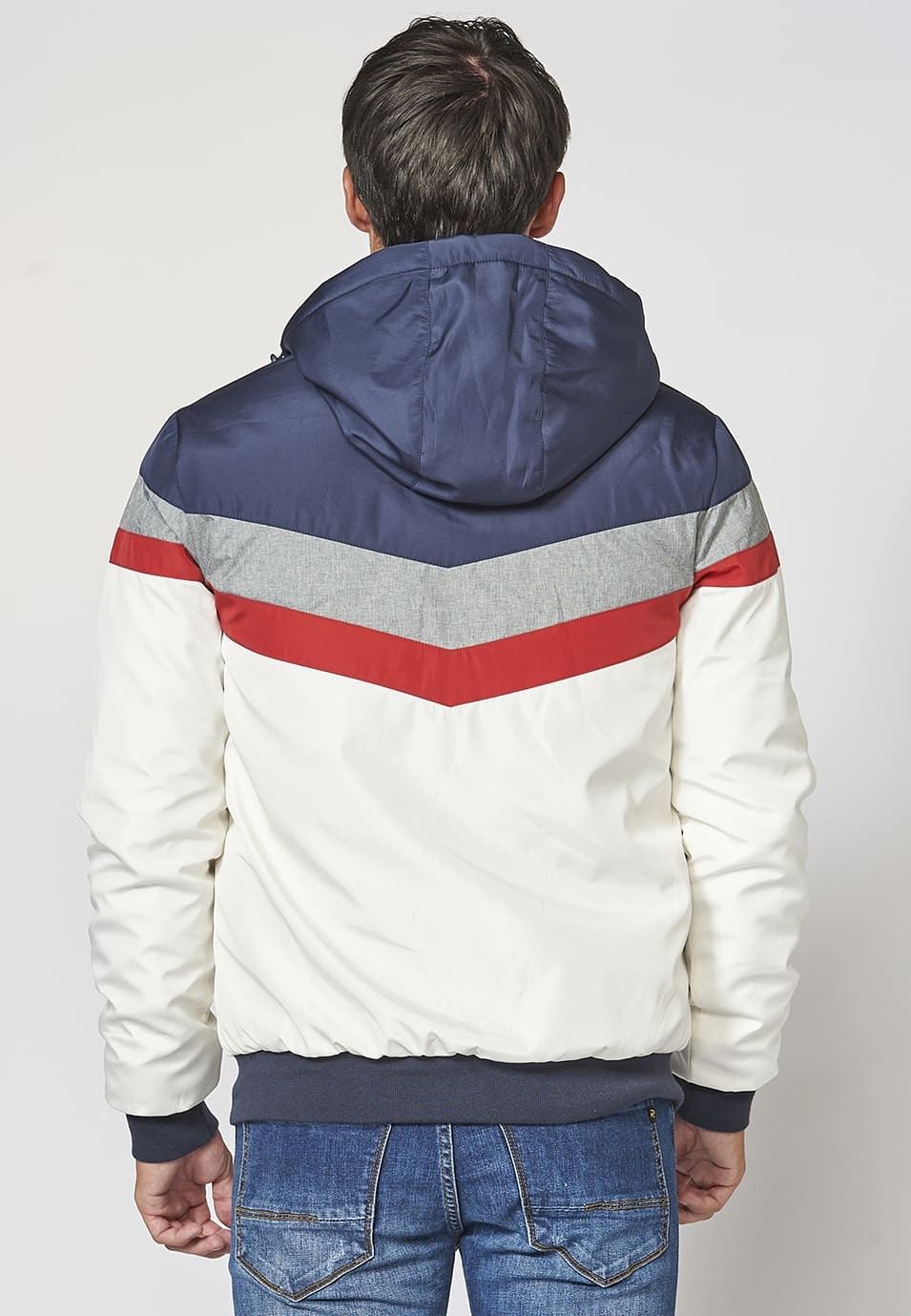 Chaqueta con capucha ajustable con cordón para Hombre