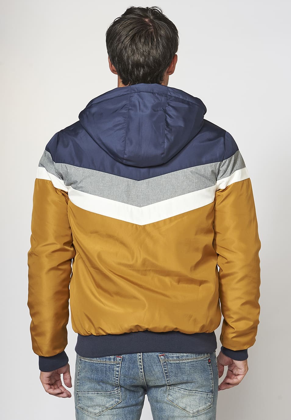 Chaqueta con capucha ajustable con cordón para Hombre