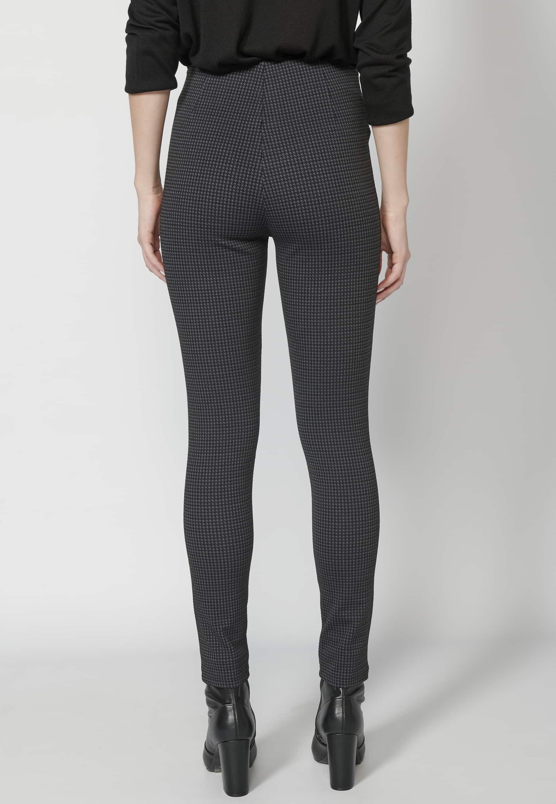 Pantalon long avec imprimé Noir pour Femme 4