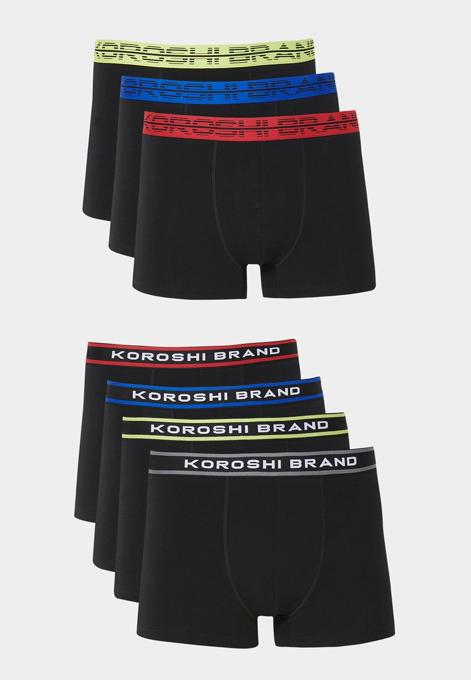 Pack 7 calzoncillos boxer para hombre