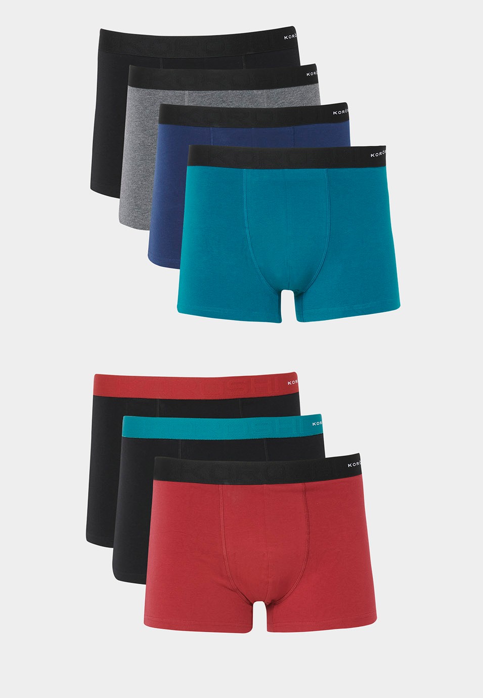 Pack 7 calzoncillos boxer para hombre