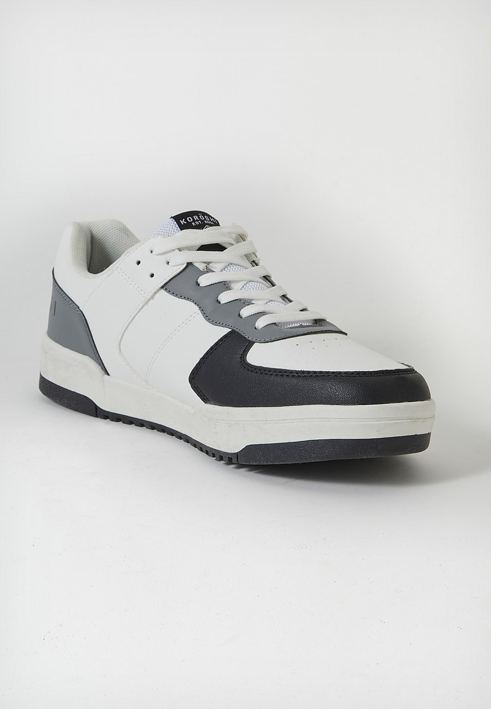 Zapatillas casual sneaker para hombre en color blanco 5