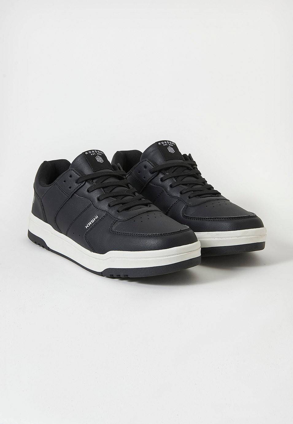 Sabatilles casual sneaker per a home en color negre 1