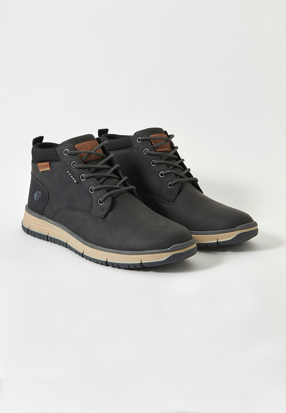 Bottines pour hommes en noir 4