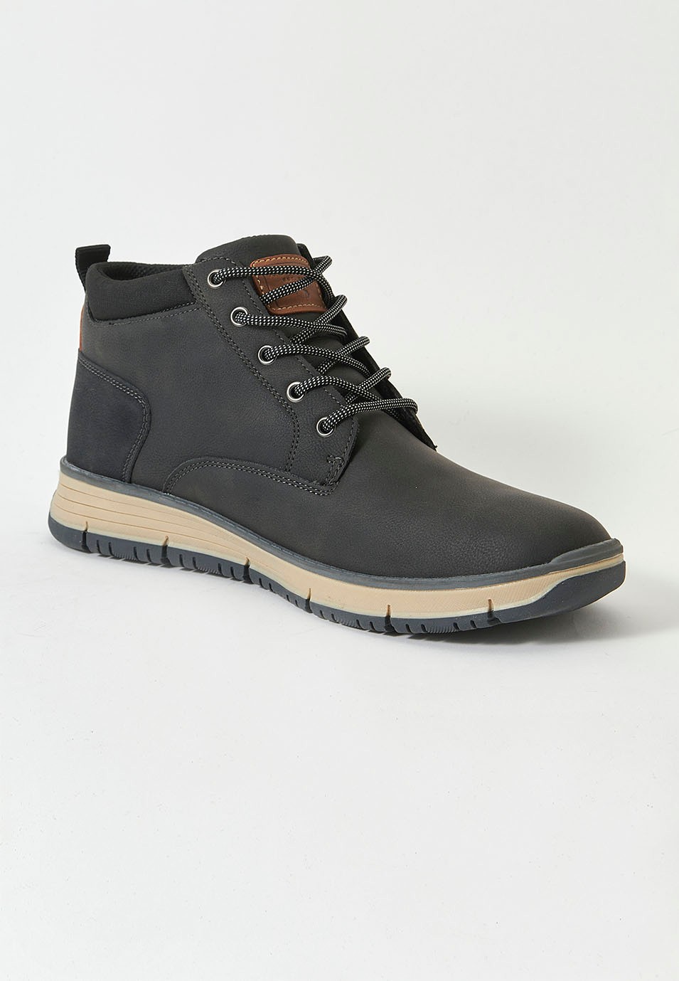 Bottines pour hommes en noir 1