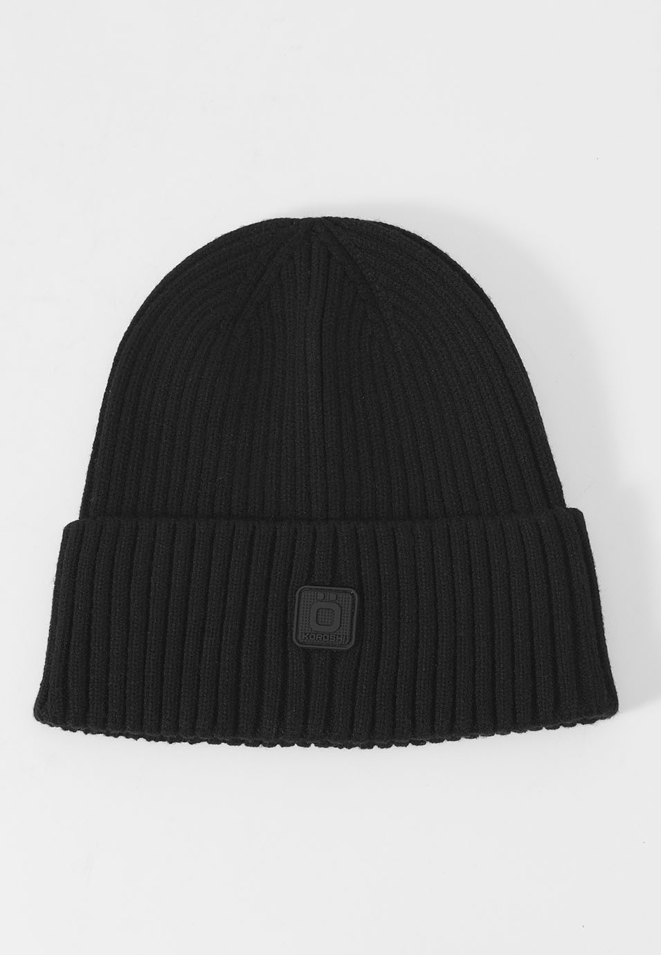 Black Men's Knitted Beanie 3