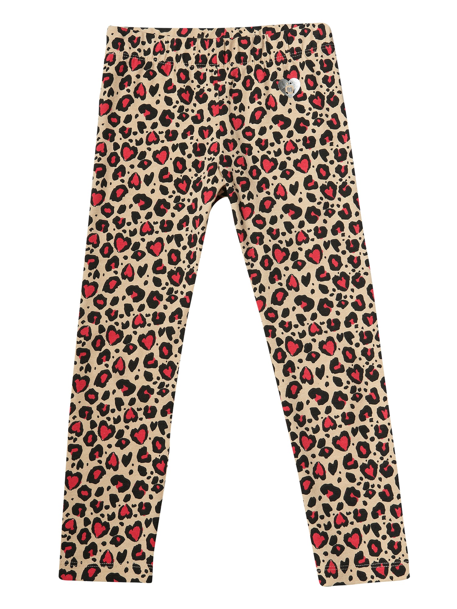 Pantalón largo legging con cintura engomada y estampado animal print para niña de color 