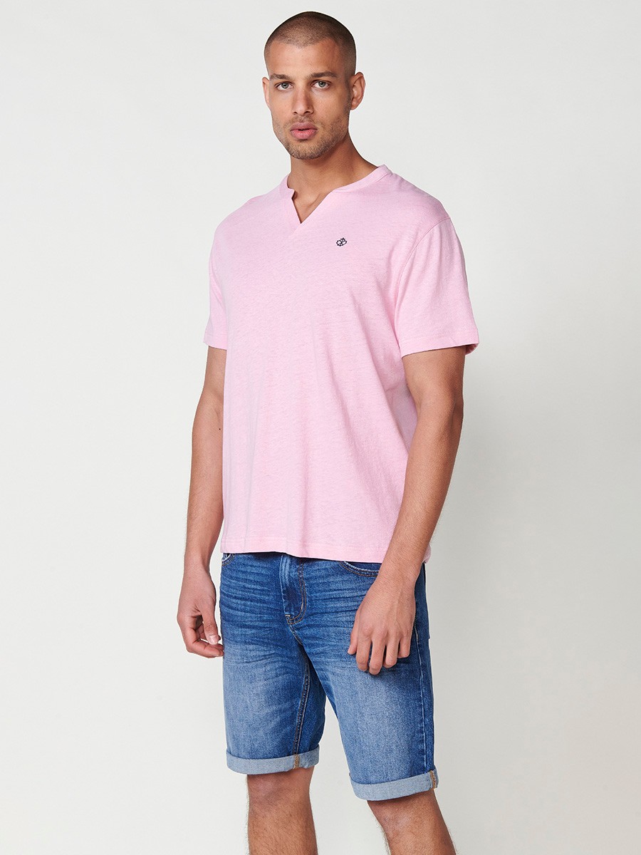 Men's Pink Short Sleeve T-Shirt