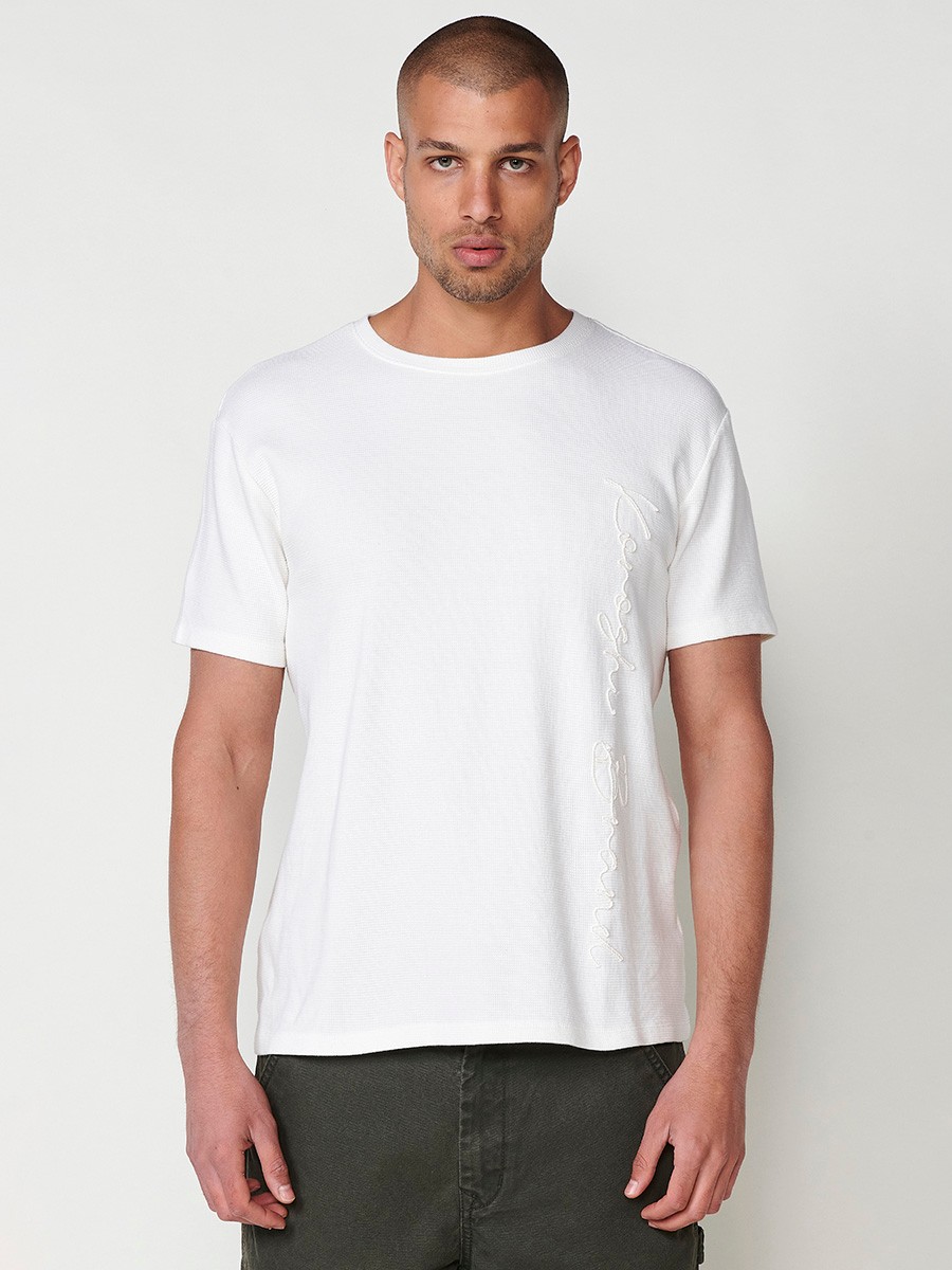 Men's Short-Sleeve Printed T-Shirt in Off-White – 90% Cotton 1