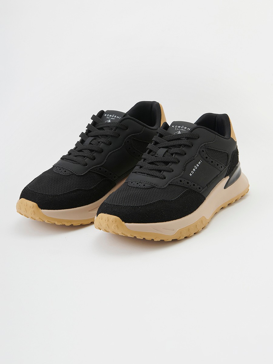 Sabatilles esportives Sneakers lligat amb cordons color Negre per a Home 2