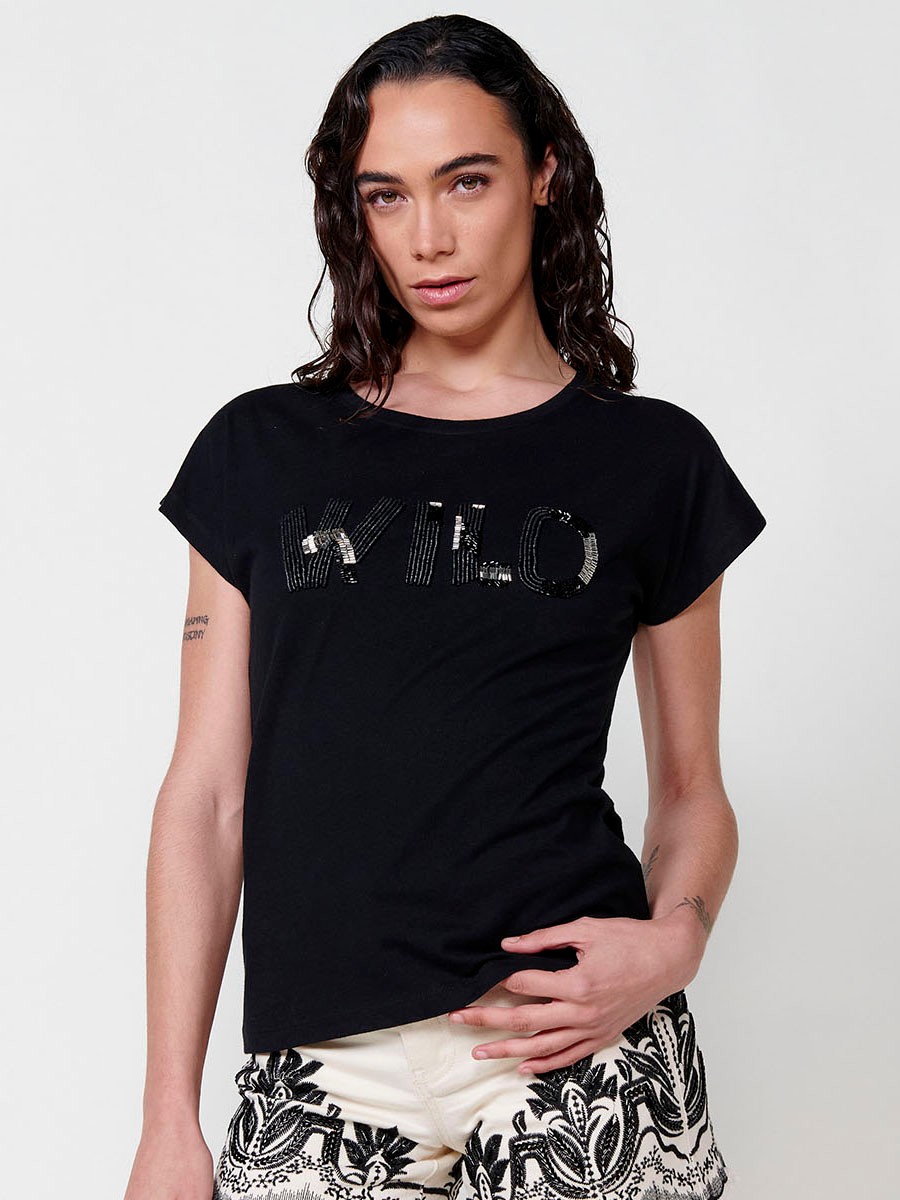 T-shirt femme avec broderie 