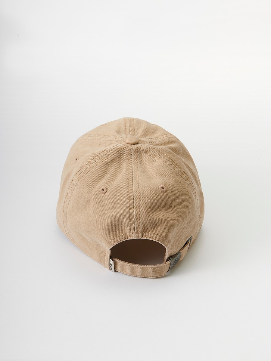 Gorra de hombre de algodón con cierre trasero y bordado delantero color Beige para Hombre 3