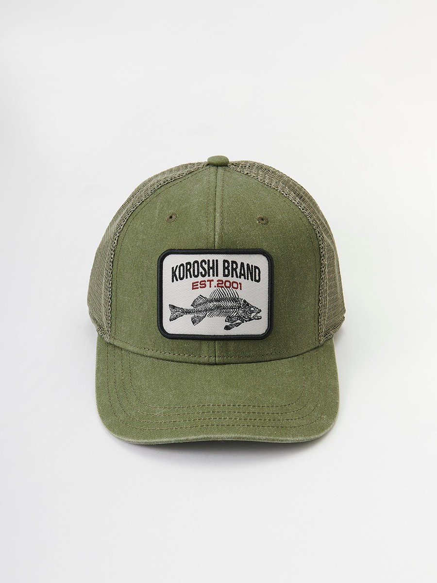 Gorra Trucker con parche delantero color Verde para Hombre