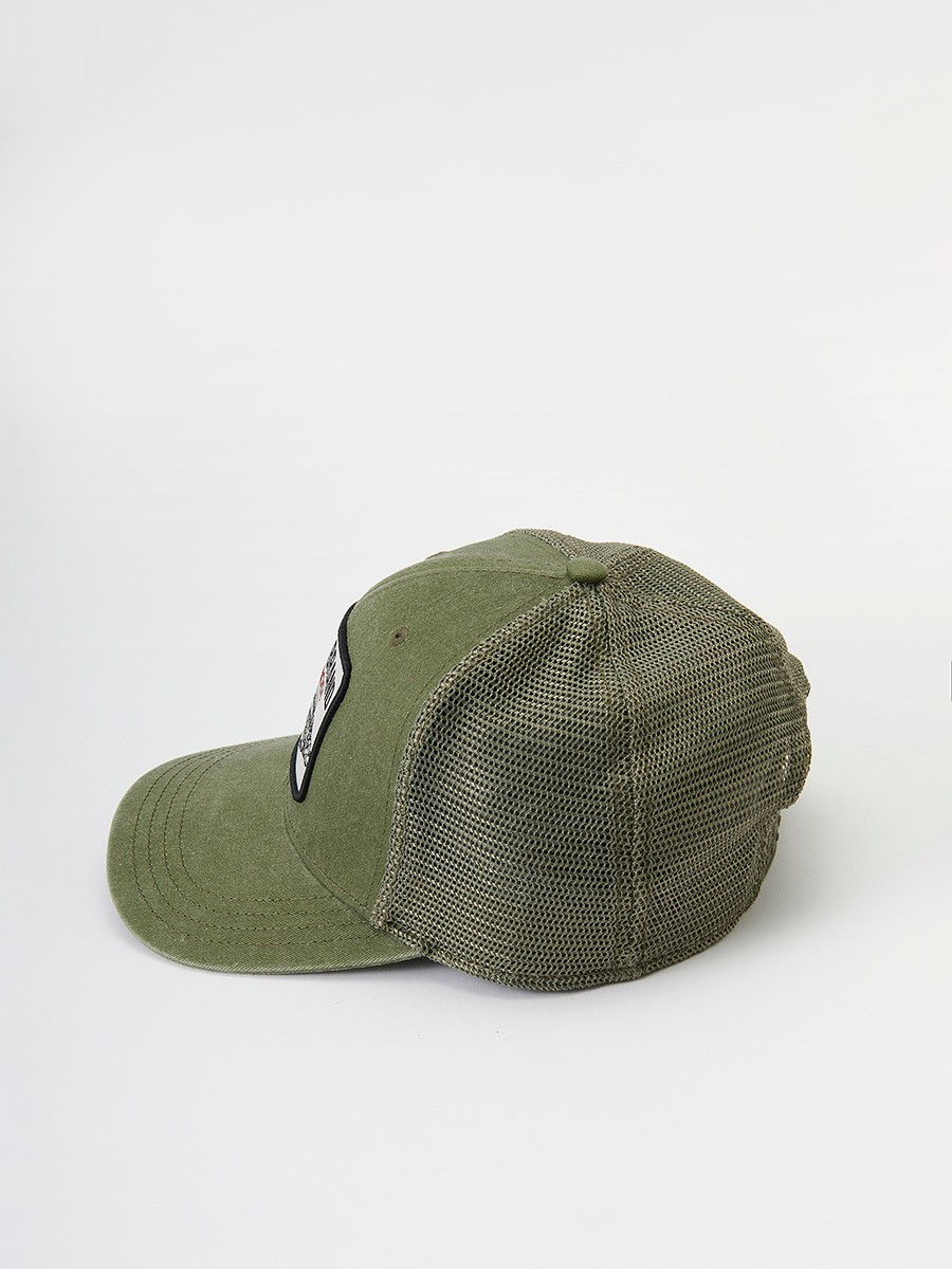 Gorra Trucker con parche delantero color Verde para Hombre 1