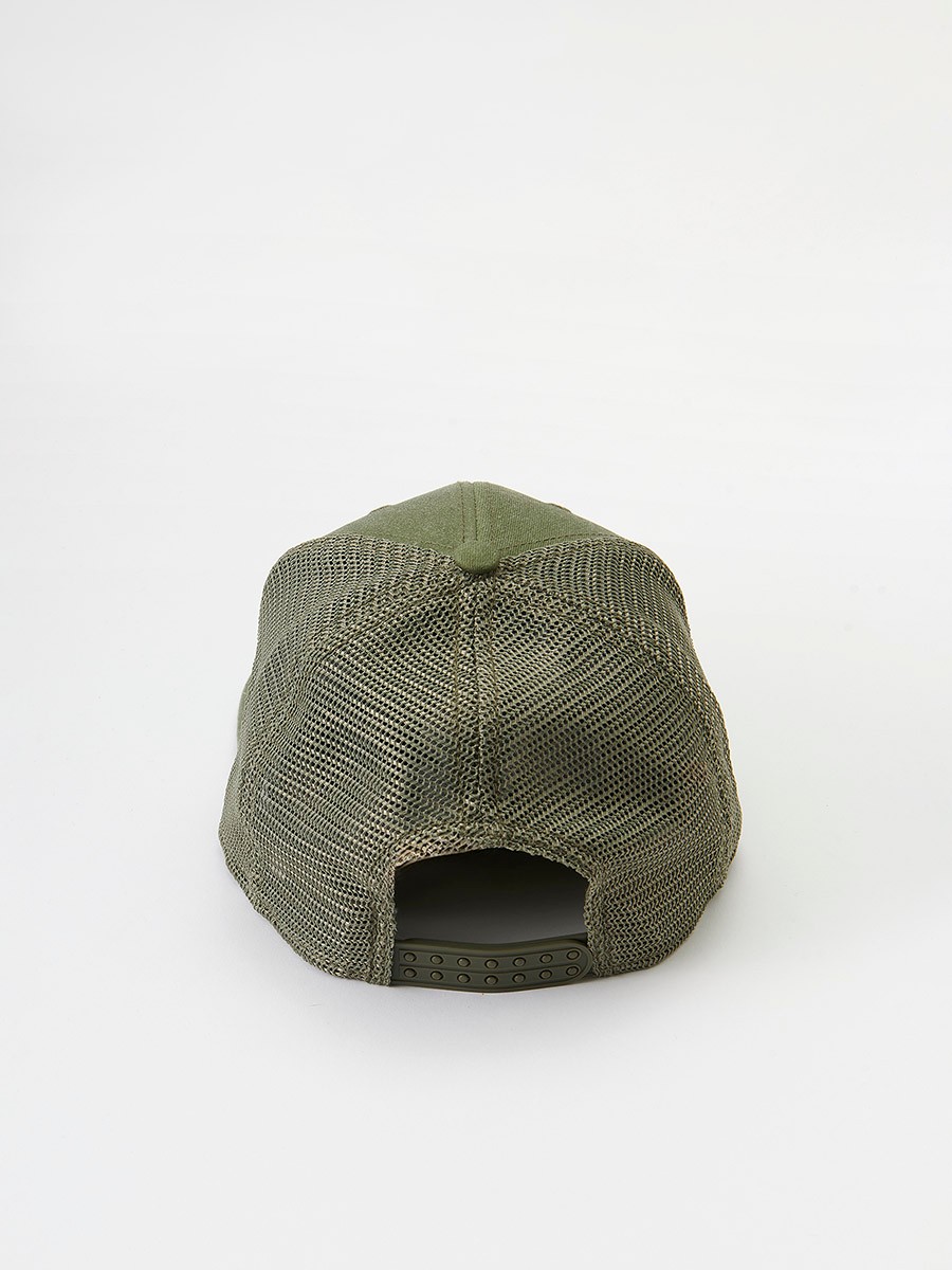 Gorra Trucker con parche delantero color Verde para Hombre 3