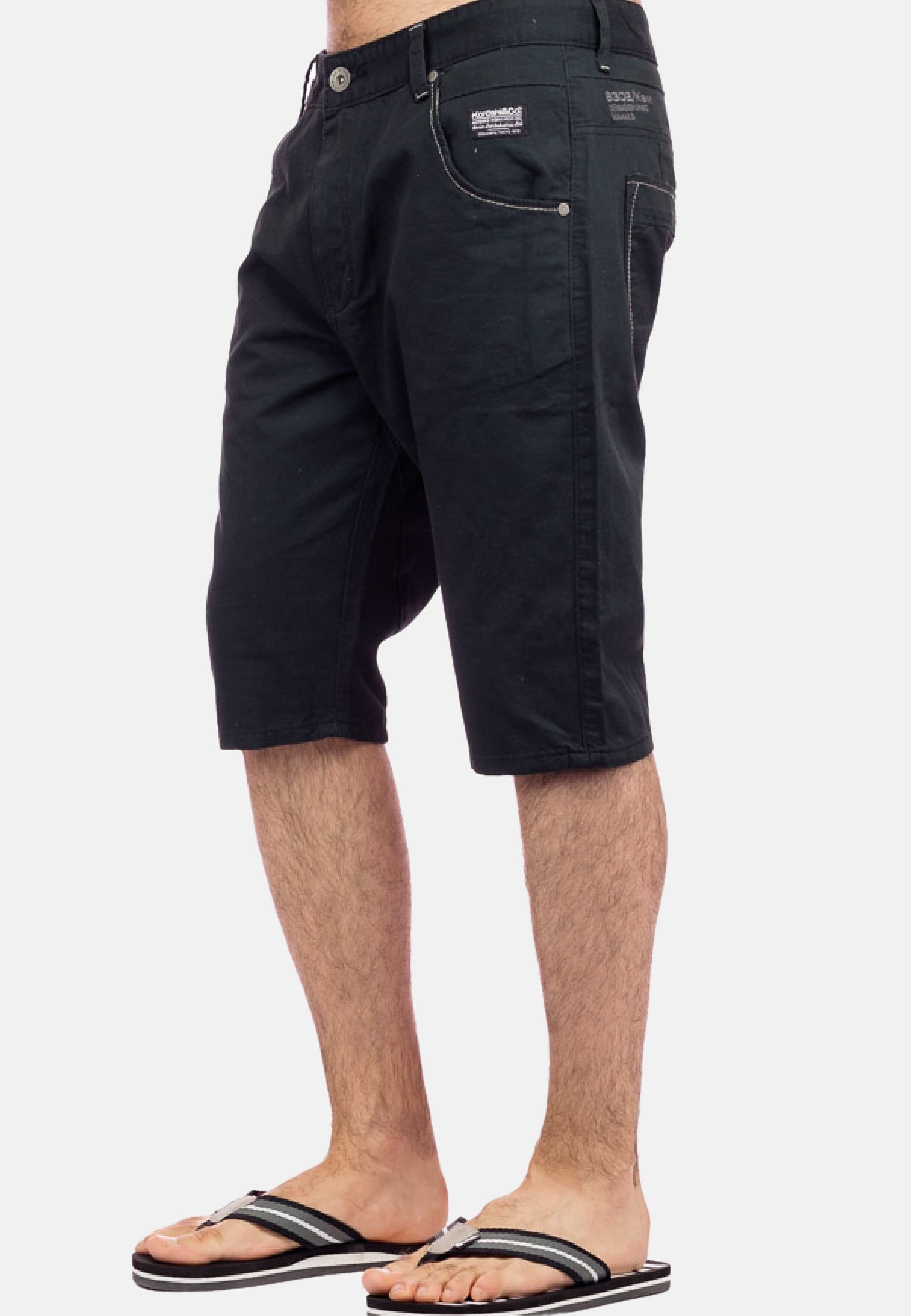 Pantalón corto bermuda de Algodón color Negro para Hombre 1